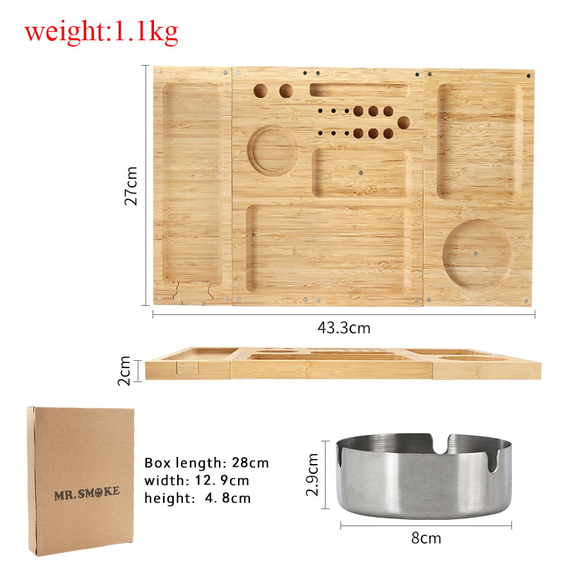 Futeng  FT-09872 Rolling Tray Wood Rolling Tray