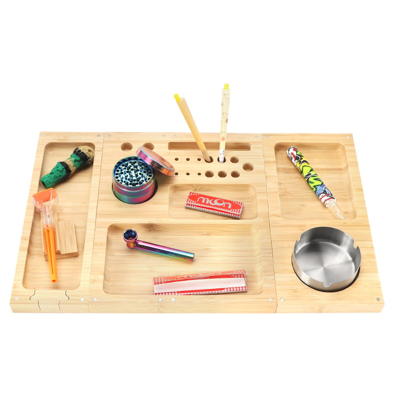 Futeng  FT-09872 Rolling Tray Wood Rolling Tray