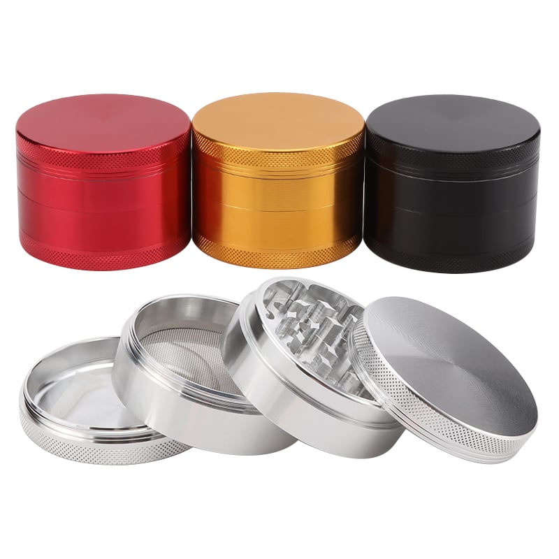 Futeng FT-02369  Herb Grinder Aluminum Alloy 4 Layers Herb Grinders Wholesale