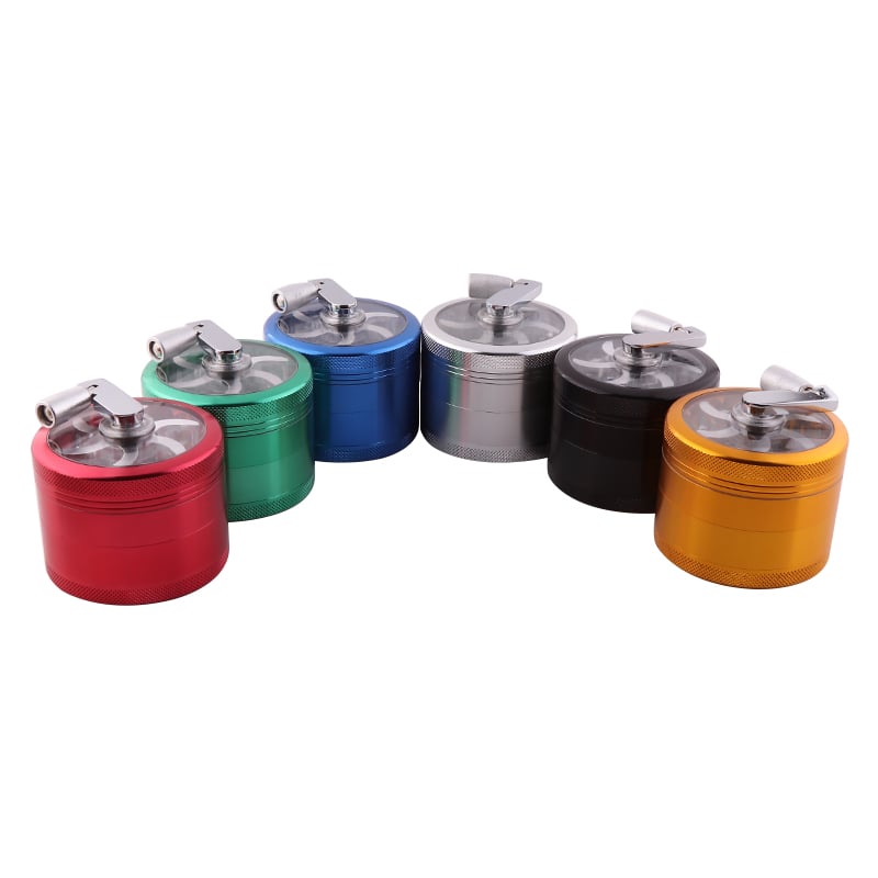 Futeng FT-02374 Herb Grinder 4 layers aluminum 63mm herb grinder 2.5 inches wholesale