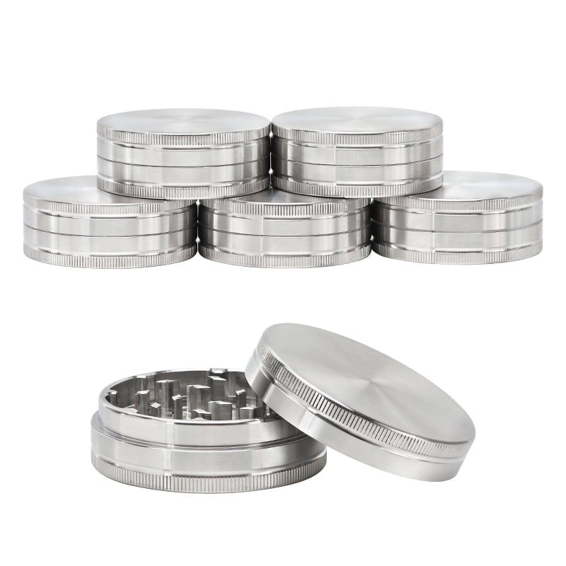 FT-11043 Futeng Herb Grinder Stainless stell herb grinder 2 layers OEM ODM metal weed grinder wholesale