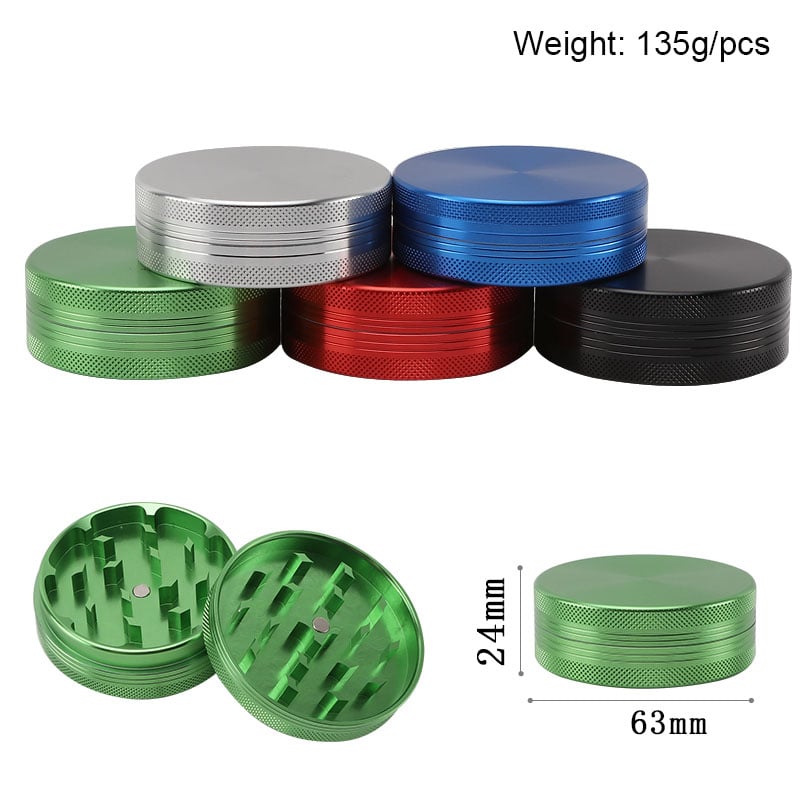 Futeng FT-02368 Herb Grinder Aluminum Herb Grinder 2.5inch 63mm weed spice crusher gridner for weed wholesale