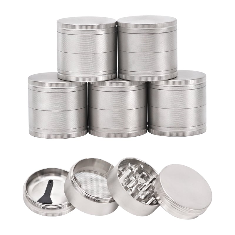 FT-11044 Futeng Herb Grinder Stainless stell herb grinder 4 layers plain metal grinder for herb Wholesale