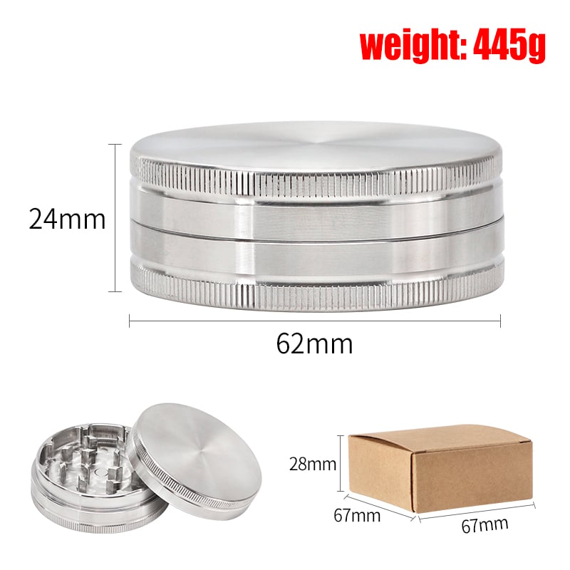 FT-11043 Futeng Herb Grinder Stainless stell herb grinder 2 layers OEM ODM metal weed grinder wholesale