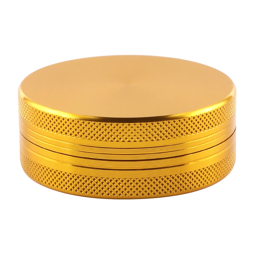 Futeng FT-04585 Herb Grinder 55mm Aluminum Herb Grinder 2 layers plain metal grinder for weed wholesale