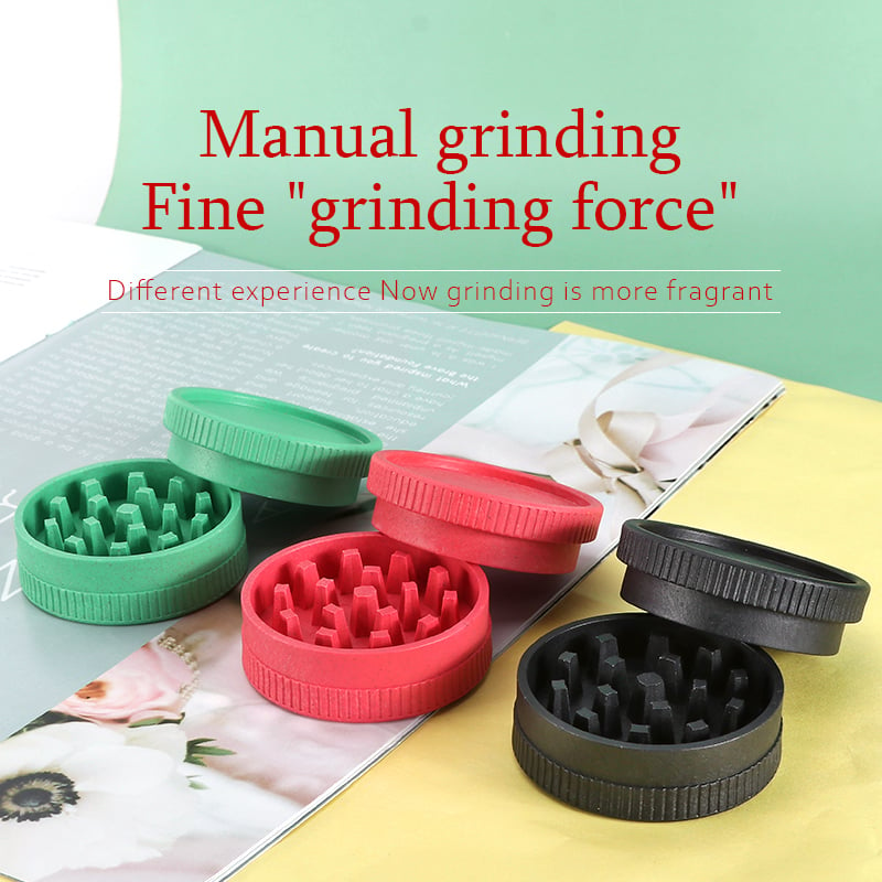 Futeng  FT-03109 Herb Grinder Plastic herb grinder 2 layers biodegradable grinders for weed wholesale