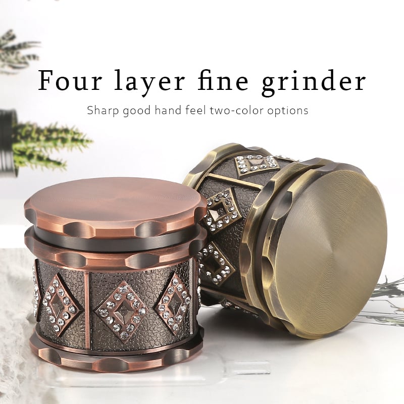 Futeng FT-09173 Herb Grinder Zinc herb grinder 4 layers 52mm excellent zinc tobacco spice grinder wholesale