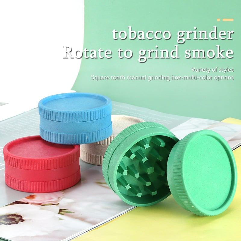 Futeng  FT-03109 Herb Grinder Plastic herb grinder 2 layers biodegradable grinders for weed wholesale