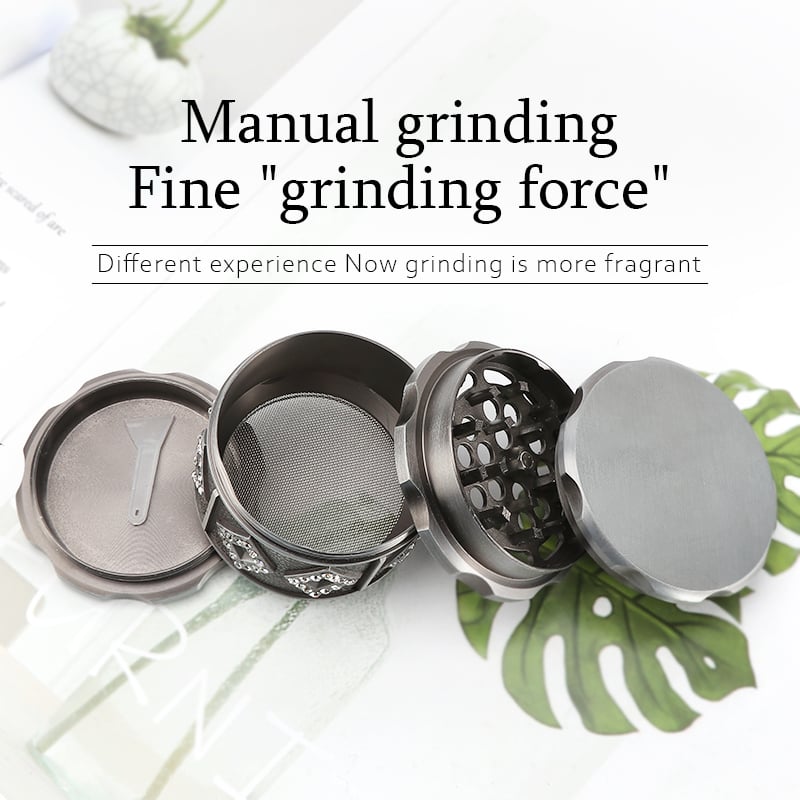 Futeng FT-09173 Herb Grinder Zinc herb grinder 4 layers 52mm excellent zinc tobacco spice grinder wholesale