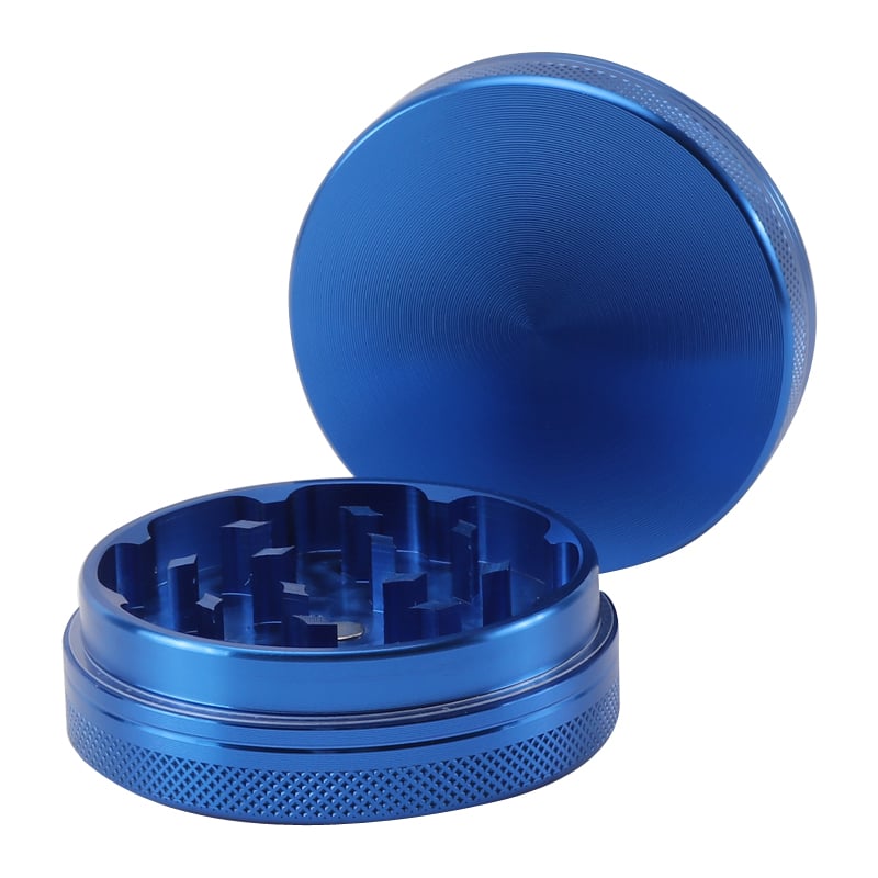 Futeng FT-04585 Herb Grinder 55mm Aluminum Herb Grinder 2 layers plain metal grinder for weed wholesale