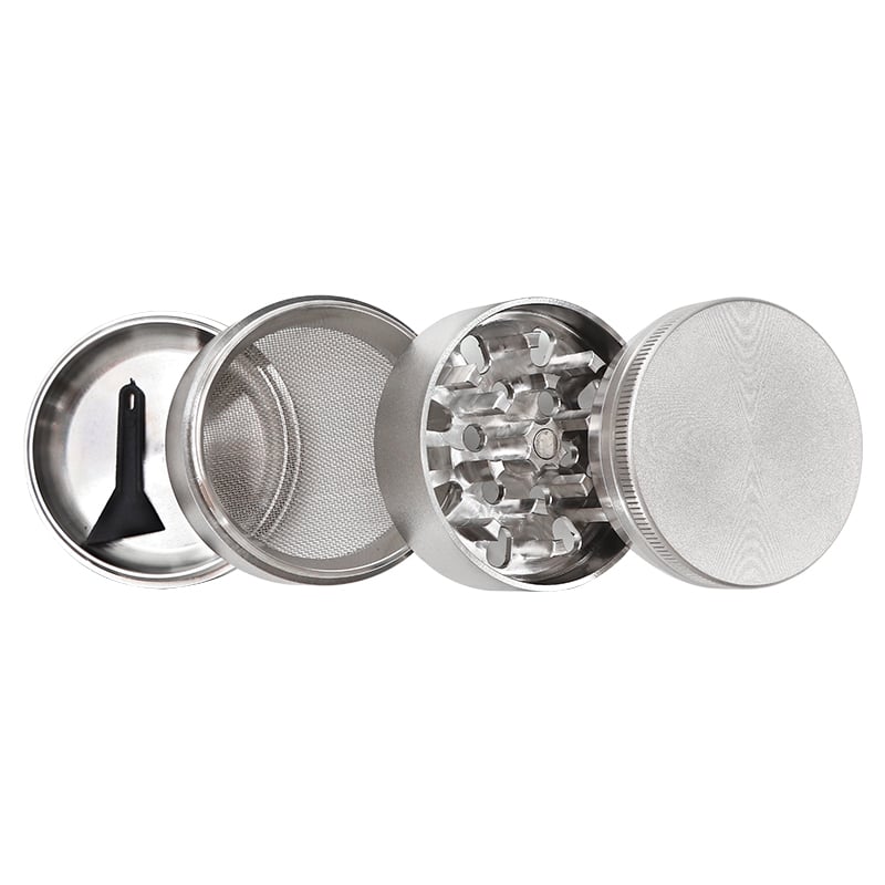 FT-11044 Futeng Herb Grinder Stainless stell herb grinder 4 layers plain metal grinder for herb Wholesale