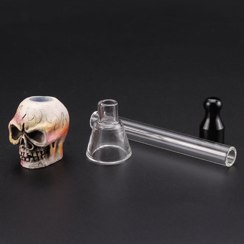 Futeng FT-06431 Smoking Pipe&Accessories Resin smoking pipe skull glass pipe for weed smoking wholesale