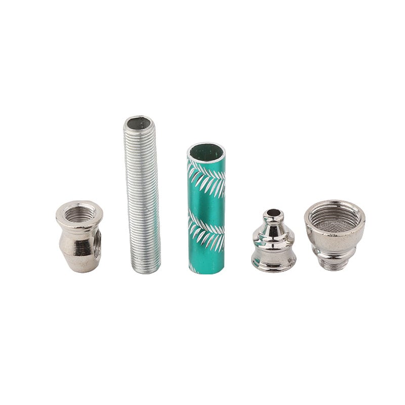 Futeng FT-00859 Smoking Pipe&Accessories Metal smoking pipe set with 5pcs silver screen weed smoking pipe wholesale