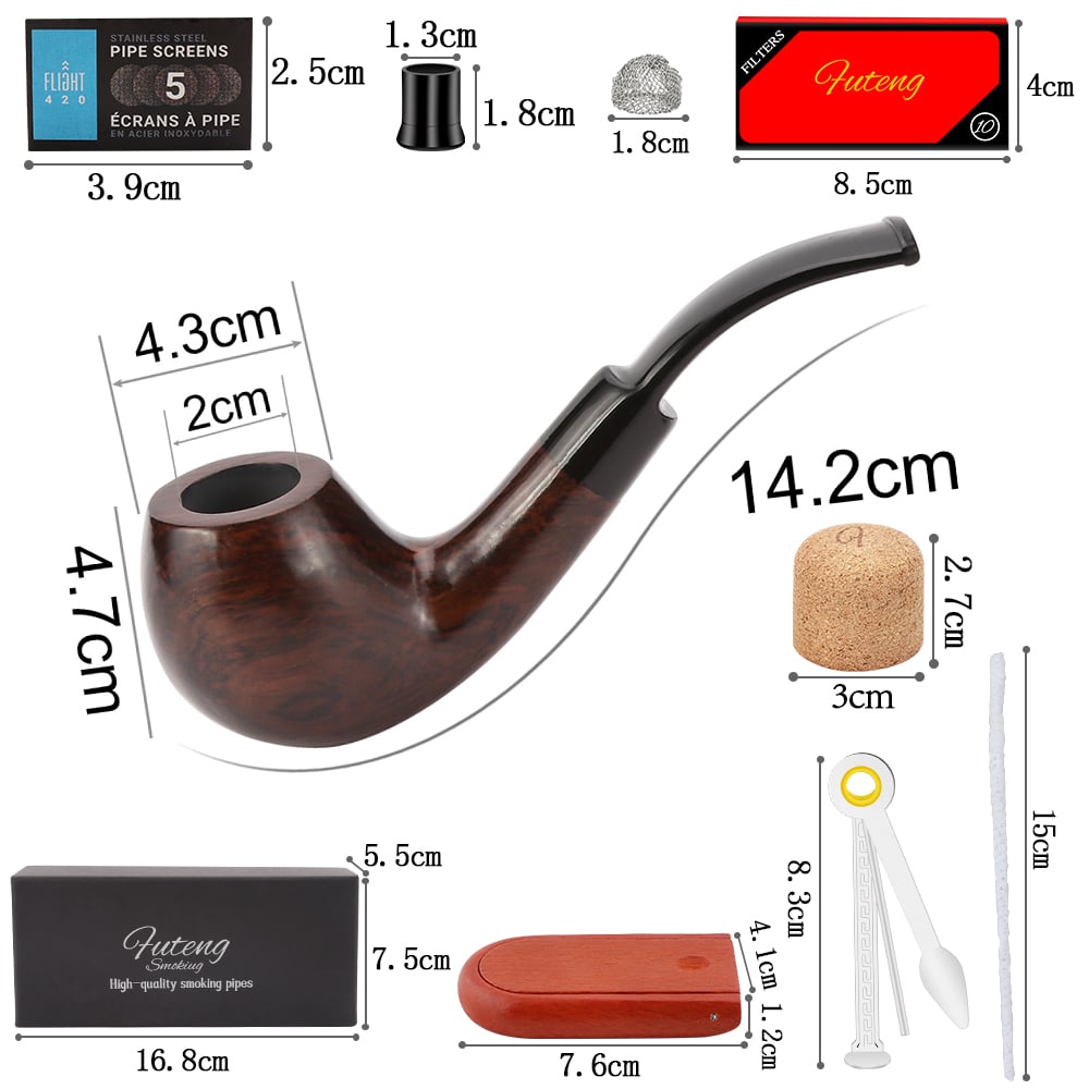 Futeng  FT-01242 Smoking Pipe&Accessories Ebony smoking pipe