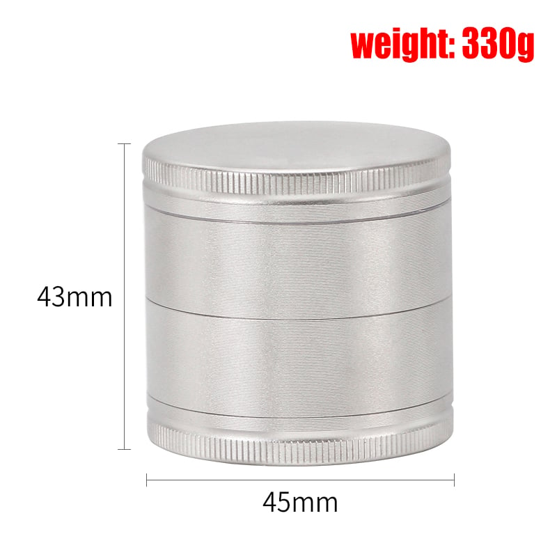 FT-11044 Futeng Herb Grinder Stainless stell herb grinder 4 layers plain metal grinder for herb Wholesale