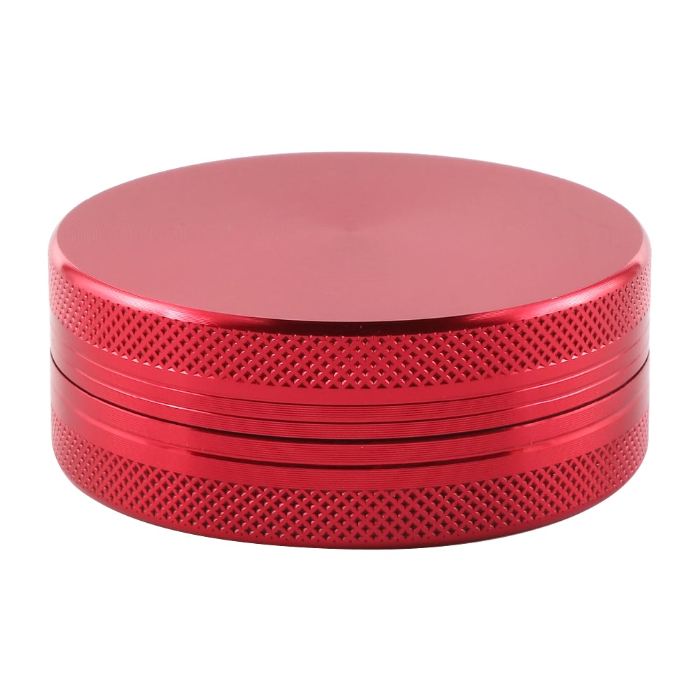 Futeng FT-04585 Herb Grinder 55mm Aluminum Herb Grinder 2 layers plain metal grinder for weed wholesale