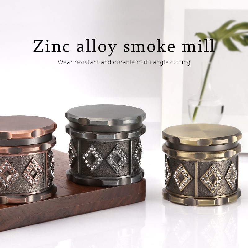 Futeng FT-09173 Herb Grinder Zinc herb grinder 4 layers 52mm excellent zinc tobacco spice grinder wholesale