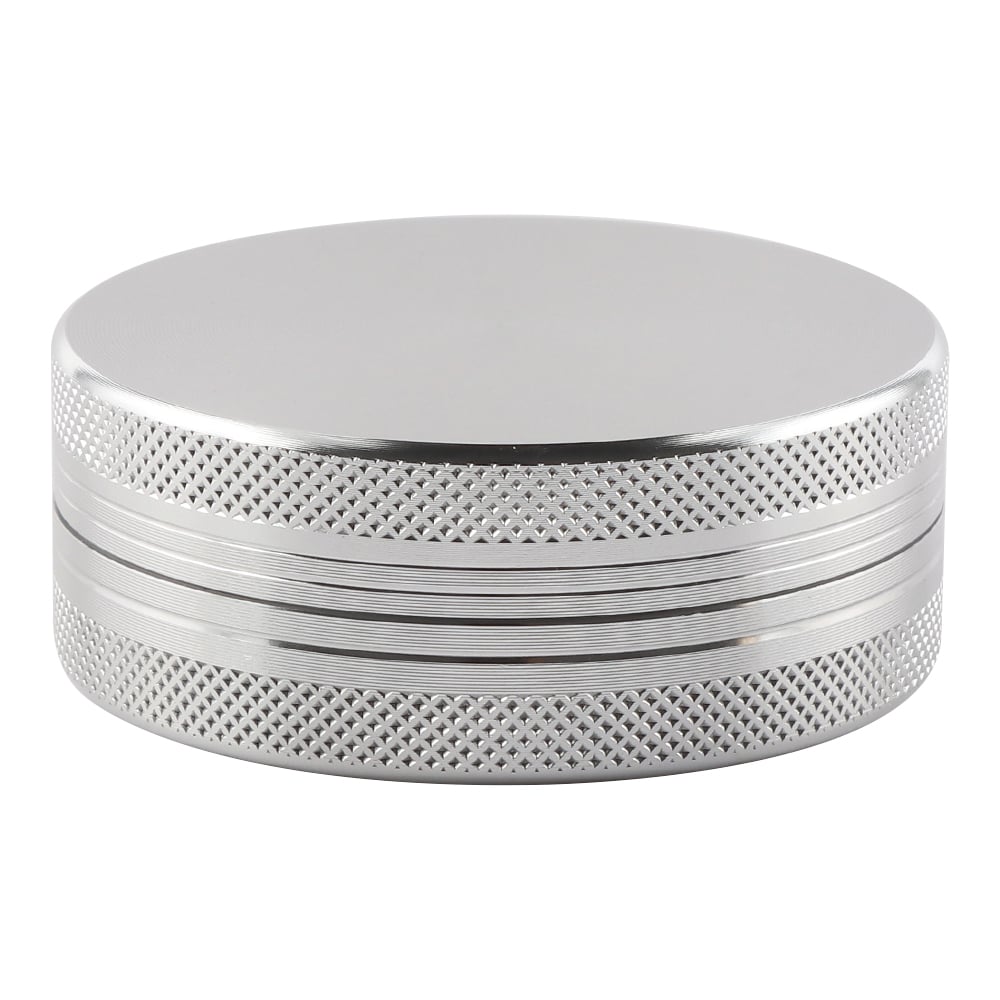 Futeng FT-04585 Herb Grinder 55mm Aluminum Herb Grinder 2 layers plain metal grinder for weed wholesale