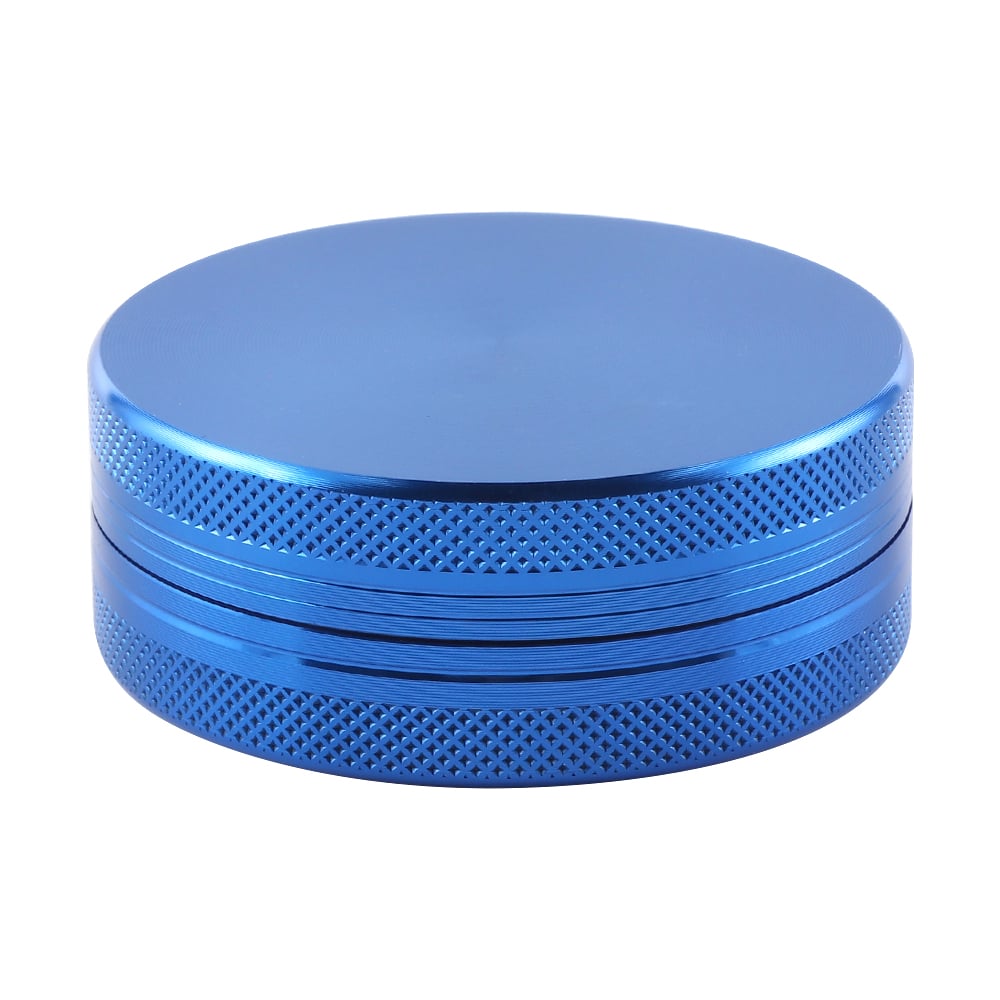 Futeng FT-04585 Herb Grinder 55mm Aluminum Herb Grinder 2 layers plain metal grinder for weed wholesale