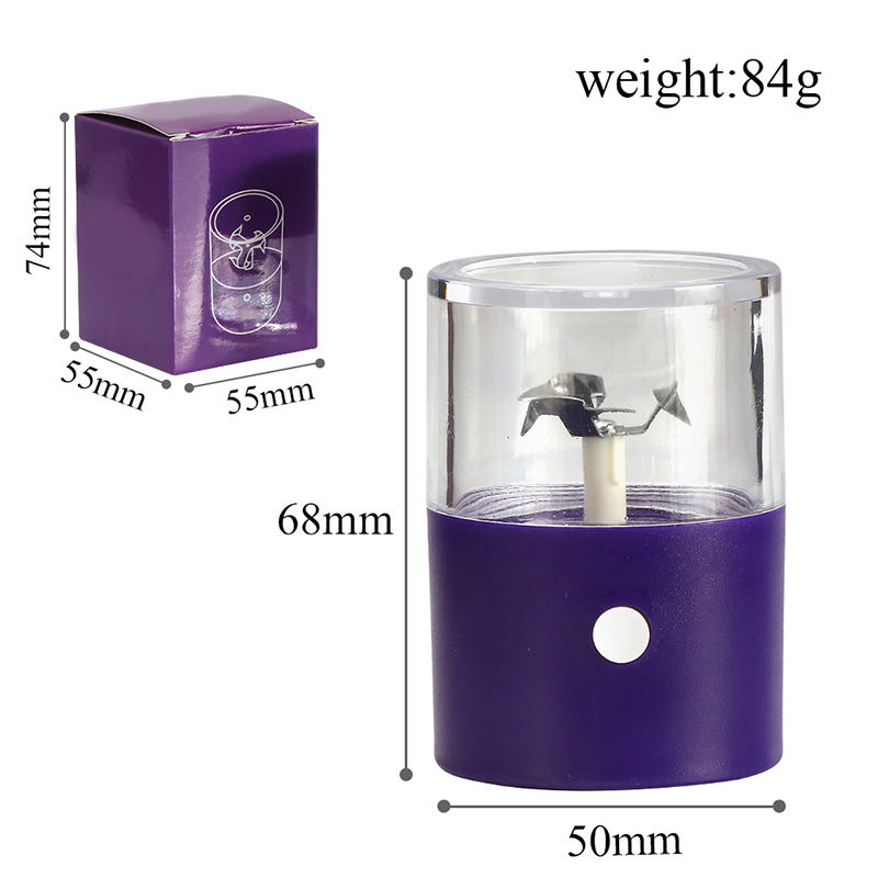 Futeng FT-04116 Herb Grinder New Plastic Automatic Electric Herb Grinder 50mm Rechargeable Electric Powerful Tobacco Dry Spice H