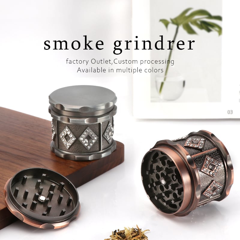 Futeng FT-09173 Herb Grinder Zinc herb grinder 4 layers 52mm excellent zinc tobacco spice grinder wholesale