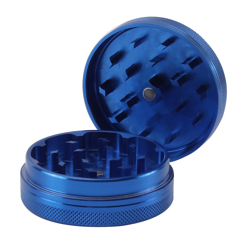 Futeng FT-04585 Herb Grinder 55mm Aluminum Herb Grinder 2 layers plain metal grinder for weed wholesale