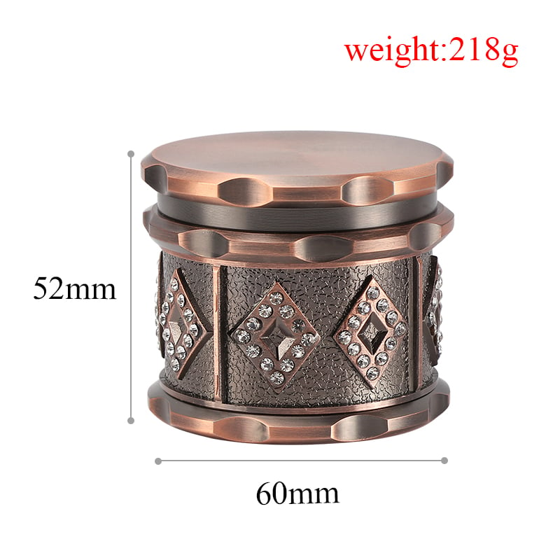 Futeng FT-09173 Herb Grinder Zinc herb grinder 4 layers 52mm excellent zinc tobacco spice grinder wholesale