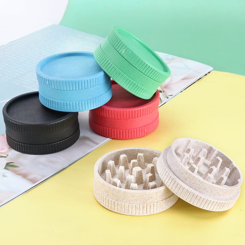 Futeng  FT-03109 Herb Grinder Plastic herb grinder 2 layers biodegradable grinders for weed wholesale