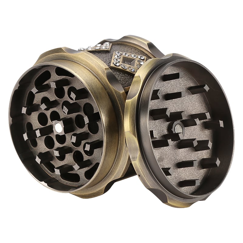 Futeng FT-09173 Herb Grinder Zinc herb grinder 4 layers 52mm excellent zinc tobacco spice grinder wholesale