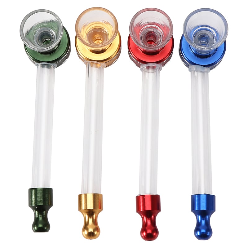 Futeng  FT-09539 Smoking Pipe&Accessories Aluminum alloy glass smoking pipe weed smoking pipe  wholesale