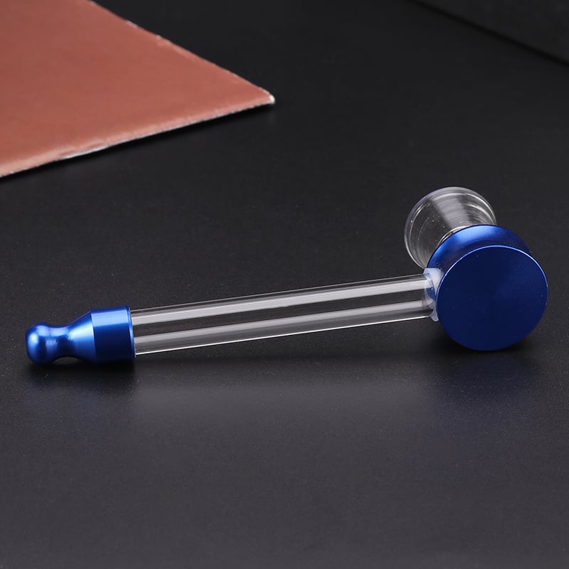 Futeng  FT-06430 Smoking Pipe&Accessories Aluminum glass smoking pipe weed pipe wholesale