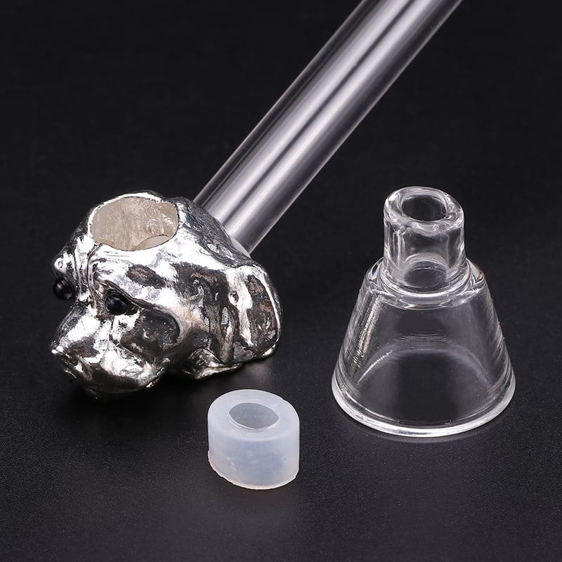 Futeng FT-01539 Smoking Pipe&Accessories Portable clear glass smoking pipe pupply head weed pipe for smoking accessories wholesa