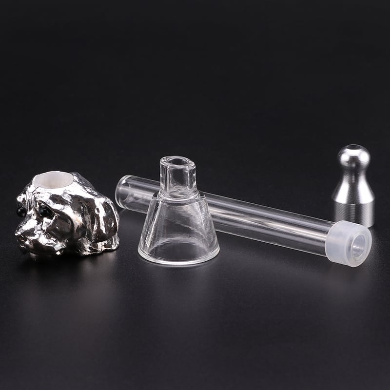 Futeng FT-01539 Smoking Pipe&Accessories Portable clear glass smoking pipe pupply head weed pipe for smoking accessories wholesa